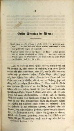Predigten, 1. Predigten auf alle Sonntage des katholischen Kirchenjahres