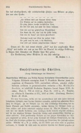 204-211 Empfehlenswerthe Schriften
