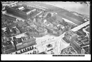 Dresden, Neustädter Markt, Luftbild