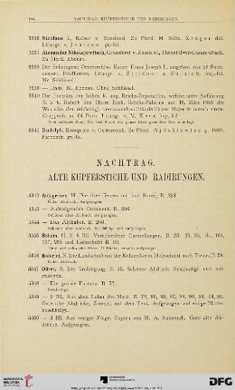 Alte Kupferstiche und Radirungen (Nr. 3342-3376)