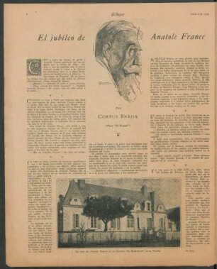 El jubileo de Anatole France