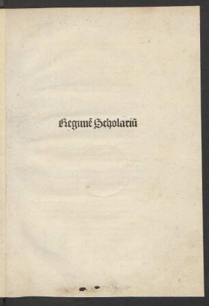 Regimen scholarium. Daran: Thomas de Aquino: Epistola de modo adipiscendi scientiam