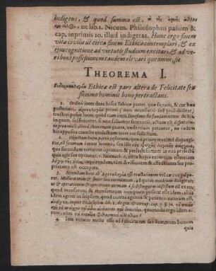 Theorema I. - IV. Et Postremum.