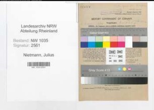 Entnazifizierung Julius Nietmann , geb. 09.01.1901 (Lehrer)