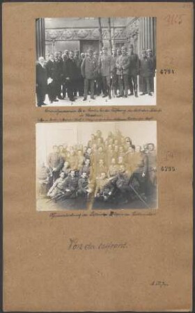 Offiziersabordnung der polnischen Legion zur Proklamation
