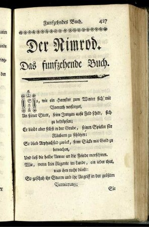 Das funfzehende Buch. - Das siebenzehende Buch.