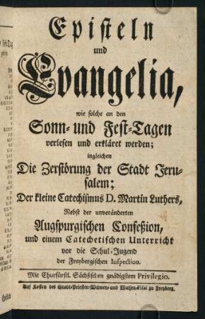 1-112, Episteln und Evangelia