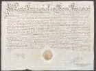 Kaiser Leopold übergibt dem Markgrafen Ludwig Wilhelm I. von Baden-Baden die Länder diesseits des Rheins des in französische Dienste getretenen Grafen Johann Reinhard von Hanau und weist des Letzteren Untertanen zum Gehorsam gegen den Kaiserlichen Kommissar von Neveu an, der sie ihres Eides entbinden solle