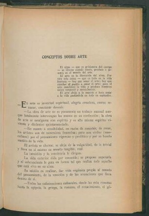 Conceptos sobre arte