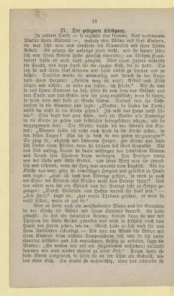 27. Der gesegnete Kirchgang