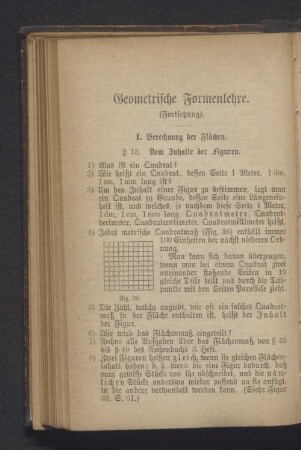 Geometrische Formenlehre.