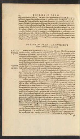 Defensio Primi Argumenti ...