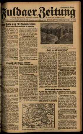 Ausgabe vom Donnerstag, den 22. Februar 1940.