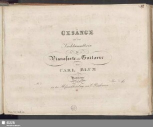 No. 7: Gesänge aus der Nachtwandlerin für Pianoforte oder Guitarre