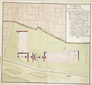 WHK 40 Hessische Revüen und Manöver: Plan des Hanauischen Bataillons beim Angriff, 1768