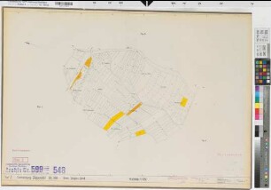 Zeppenfeld (Neunkirchen), Wiederstein (Neunkirchen), Zusammenlegung Zeppenfeld-Wiederstein, Bl. 2 Zuteilungskarte Zeppenfeld Flur 2