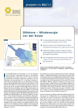 Offshore - Windenergie vor der Küste.