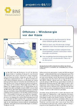 Offshore - Windenergie vor der Küste.