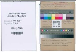 Entnazifizierung Willy Ollzog , geb. 02.04.1899 (Arbeiter)