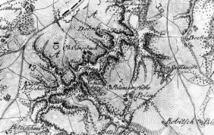 Meißen. Situationskarten von den Kriegsschauplätzen des 7jährigen Krieges, Bl. 2 Meißen-Freiberg, 1805 (Sign.: VIII 57)