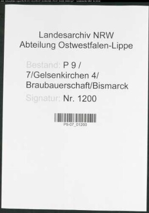 Sterberegister Standesamt Gelsenkirchen 4 Braubauerschaft Bismarck