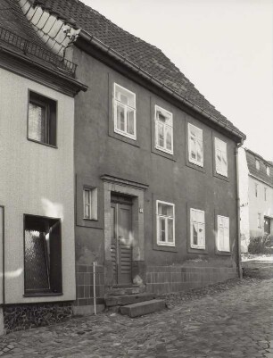 Mittweida, Wohnhaus : Mittweida. Wohnhaus, Steinweg 40, (1845). Straßenansicht