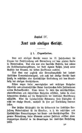Kapitel IV. Amt und adeliges Gericht.