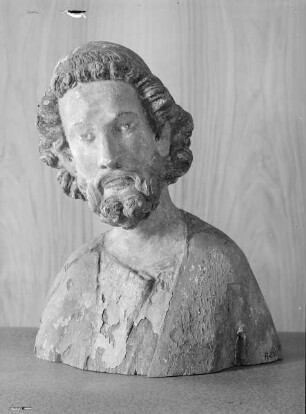 Torso einer Petrusfigur / Männliche Büste (Apostel) / Apostelkopf