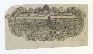 Stadtansicht von Norden. Um 1635