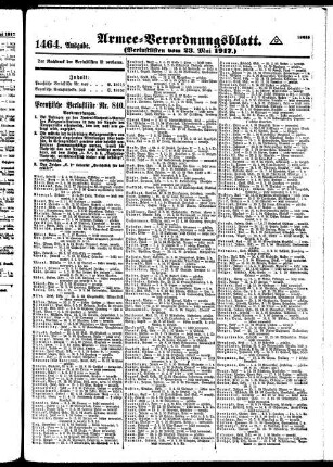 1464.Ausgabe. Mittwoch, 23. Mai 1917