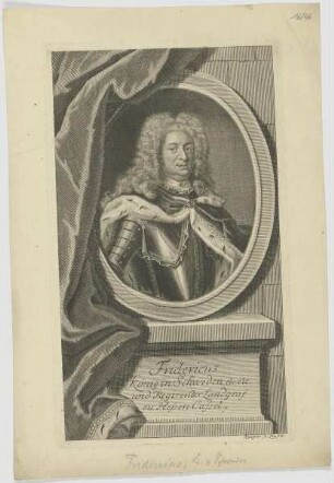 Bildnis des Fridericus, König in Schweden