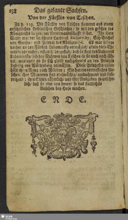 Von der Fürstin von Teschen