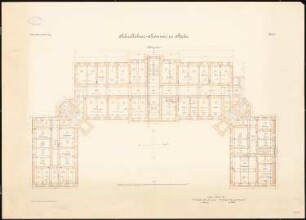 Schullehrer-Seminar, Stade Hauptgebäude: Kellergeschoss 1:100