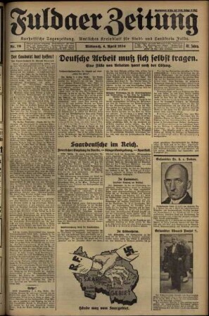 Ausgabe vom Mittwoch, den 04. April 1934.