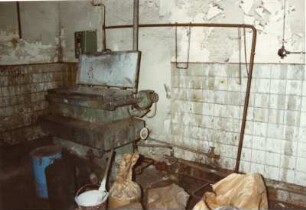 Dresden-Friedrichstadt, Hamburger Straße 19. Schreibmaschinen-Werk Seidel & Naumann. Außen- und Innenaufnahmen, aufgenommen 1992