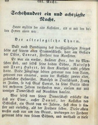 Sechshundert ein und achtzigste Nacht
