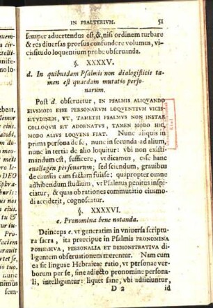 §. XXXXVI. e. Pronomina bene notanda. §. XXXXVII. §. XXXXVIII. §. XXXXVIIII. f. Singulares loquutiones & vocabulorum significationes obseruandae. §. L. Exempla adferuntur.]