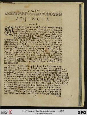 Adjuncta (Num. I. - Num. LI.)