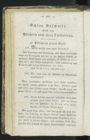 Achter Abschnitt. Von den Pflichten nach ihrer Eintheilung.