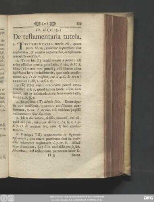 Tit. II. (V. 28.) De testamentaria tutela.