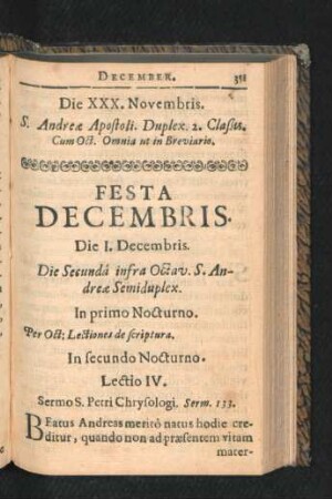 Festa Decembris.