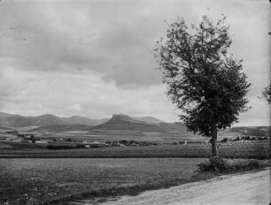 Zipser Burg : Blick von Westen über Spišské Podhradie auf die Burganlage