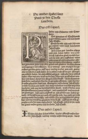 Die annder Epistel sanct Pauli zu den Thessalonichern.