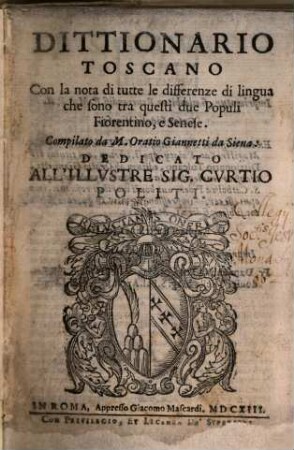 Dittionario Toscano
