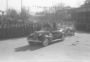 Bukarest: Einzug der rumänischen Truppen von Odessa, (General) Antonescu - Generalfeldmarschall (Wilhelm) Keitel