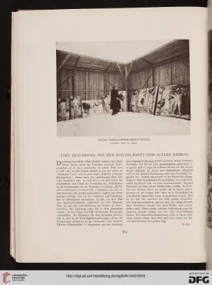 Eine Zeichnung für den Holzschnitt von Alfred Rethel
