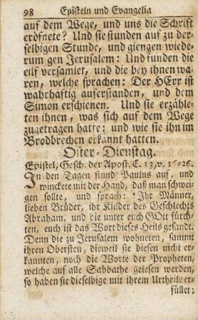 Oster-Dienstag.