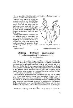 Volkstum - Volkskunst - Werkunterricht : Aufgabenauswahl und Aufgabenanordnung