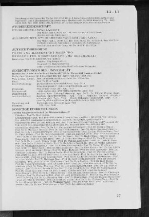 I.6 Aufsichtsbehörde