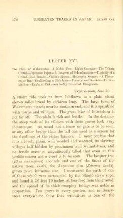 Letter XVI. The plain of Wakamatsu ...